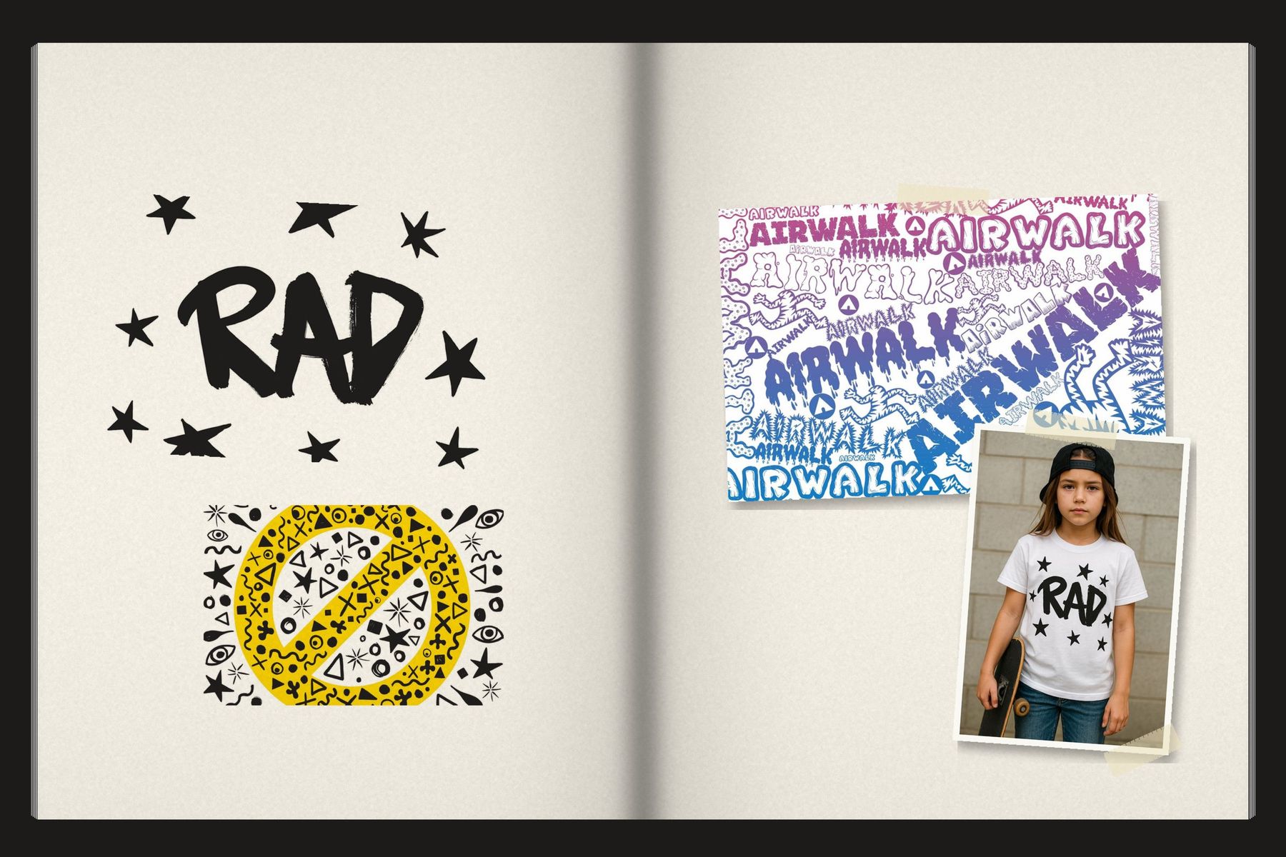 Sketchbook spread: Airwalk