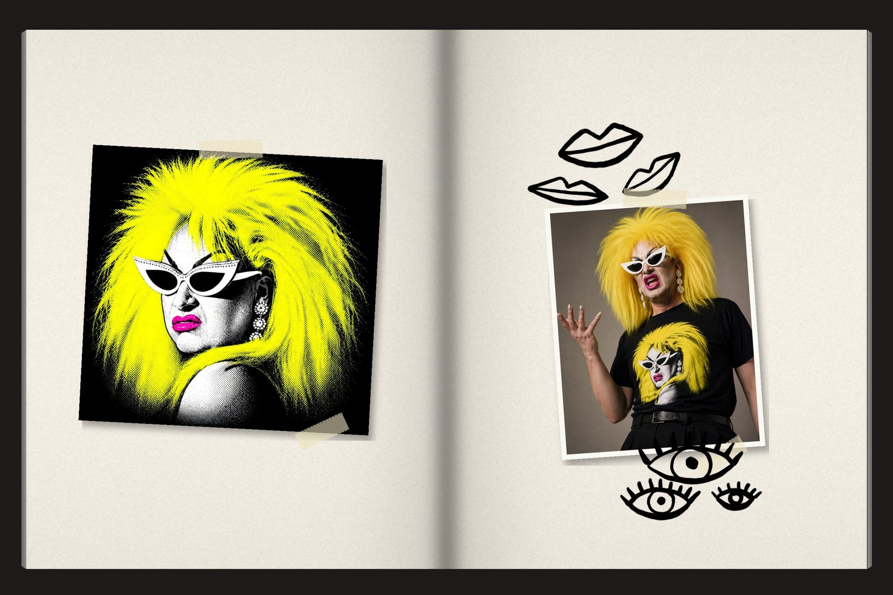 Sketchbook spread: Divine