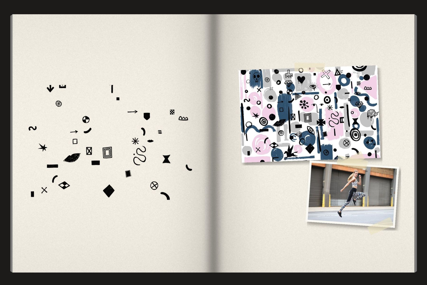 Sketchbook spread: Bandier