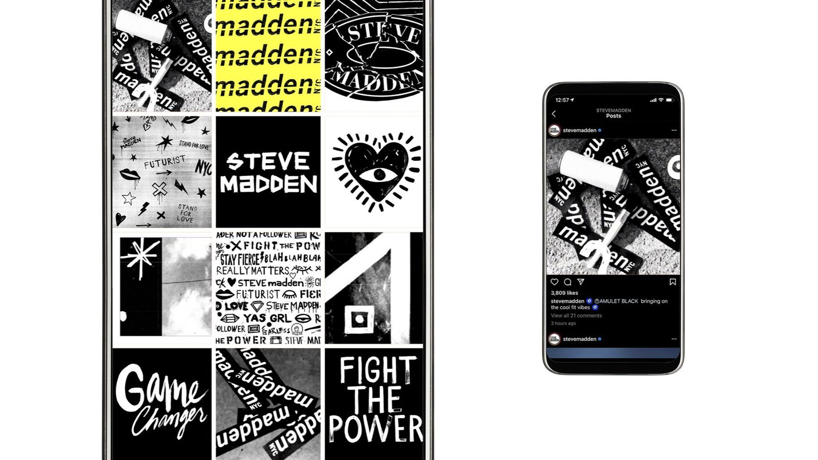 Social posts and story frames