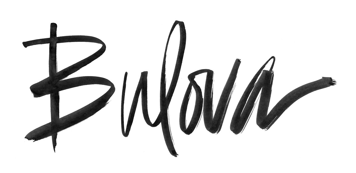Bulova in brush script