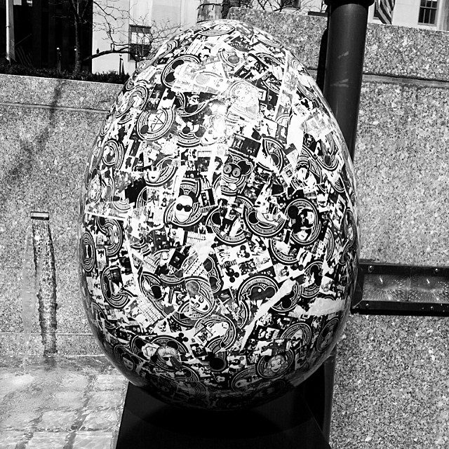 The MadMaus egg at Rockefeller Center