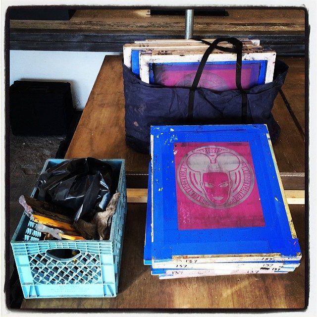 A crate of MadMaus screens