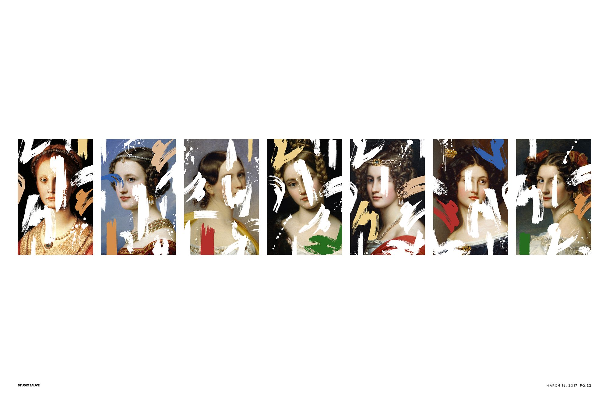 The full set of Disrupt portraits in a row