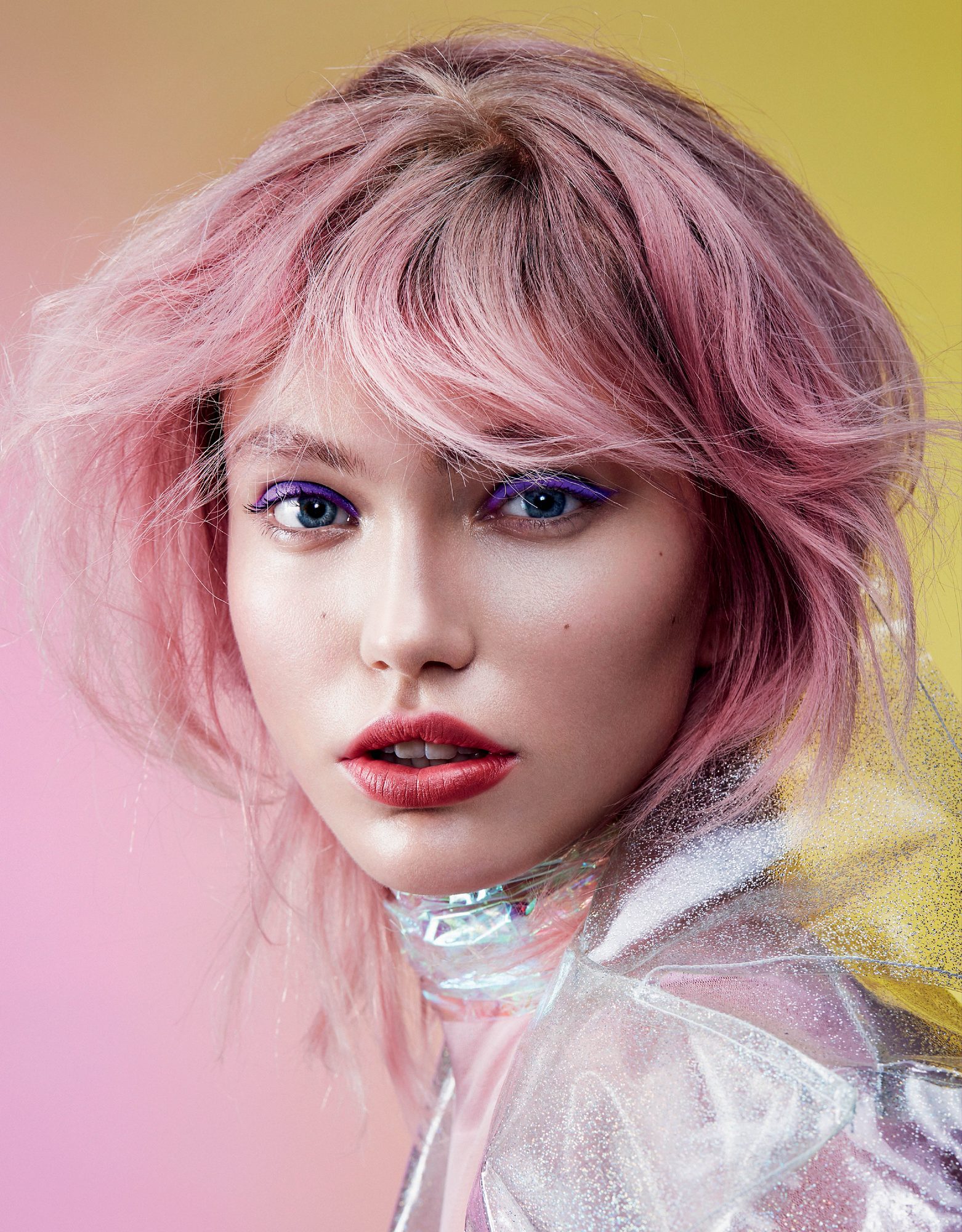 Teeez Fashion Vendetta campaign portrait with pink hair