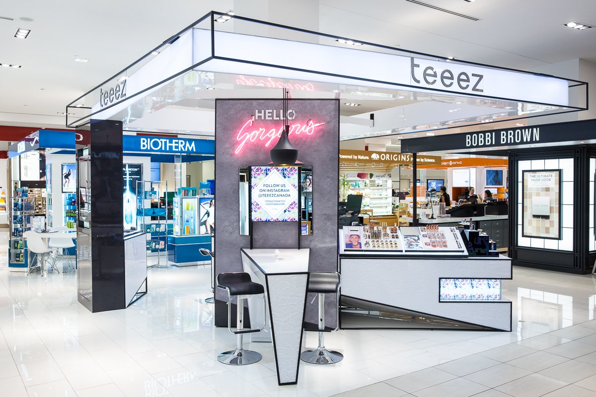 The Teeez counter from the aisle