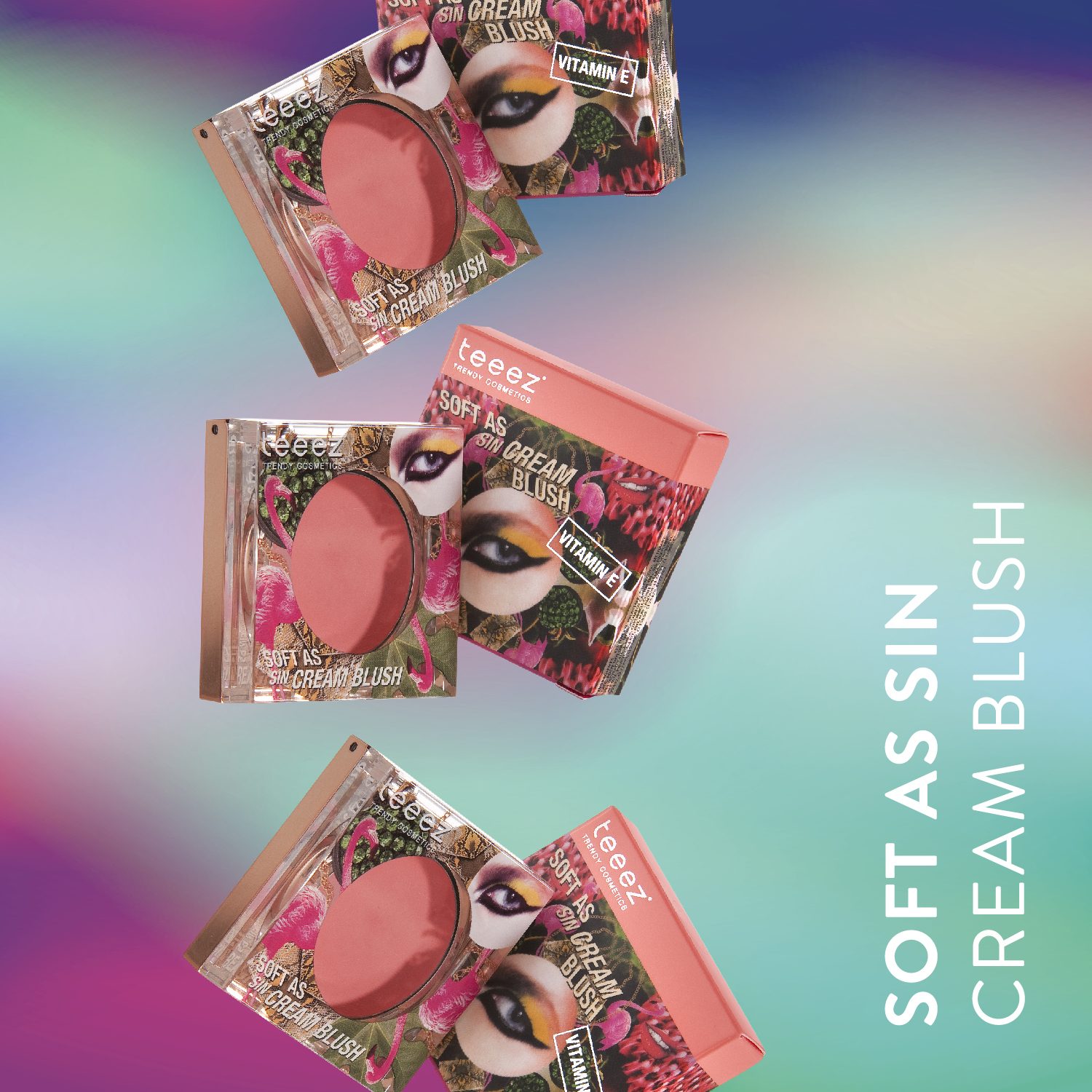 Nourishing Colour launch post: Soft as Sin cream blush on an iridescent ground
