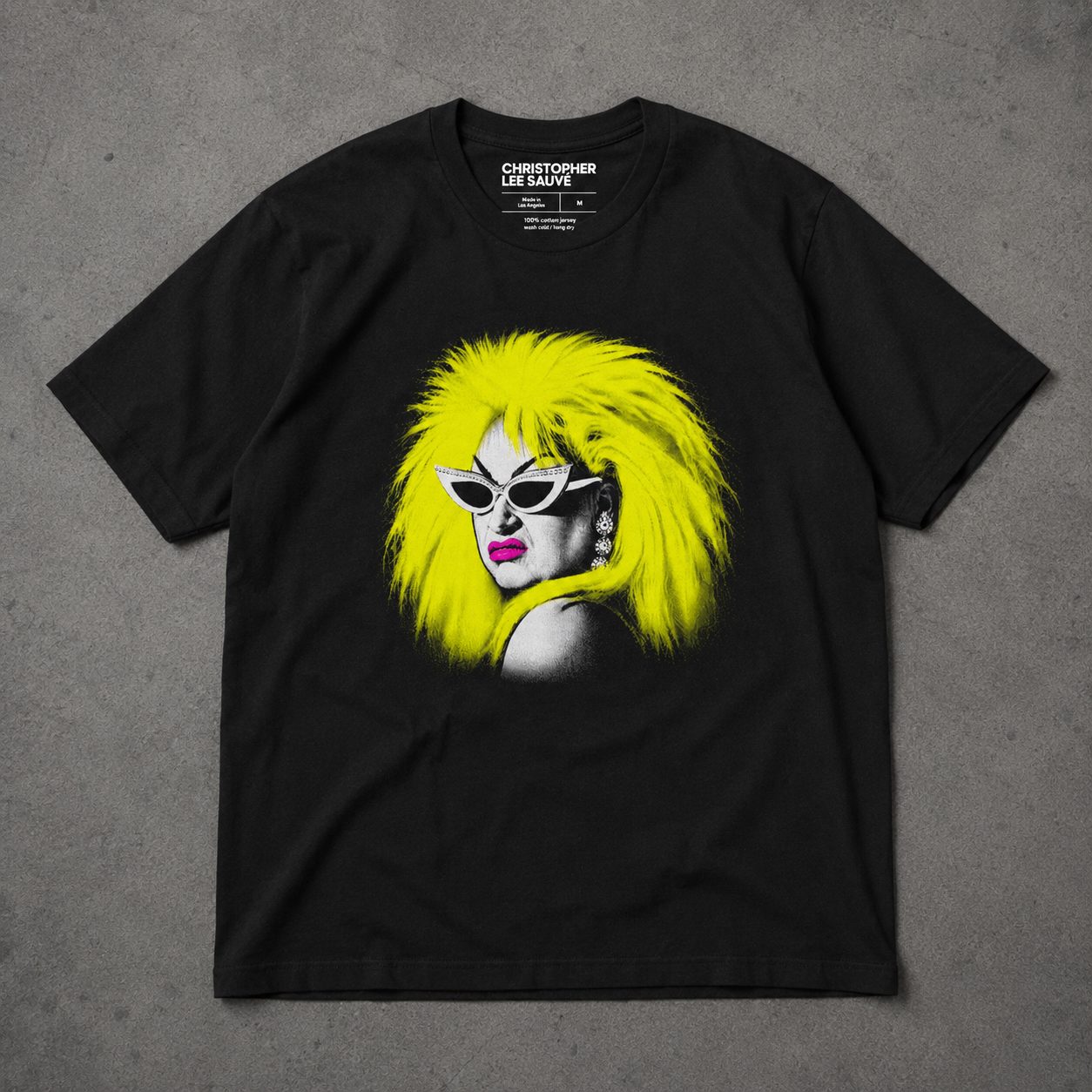 The Divine tee on concrete