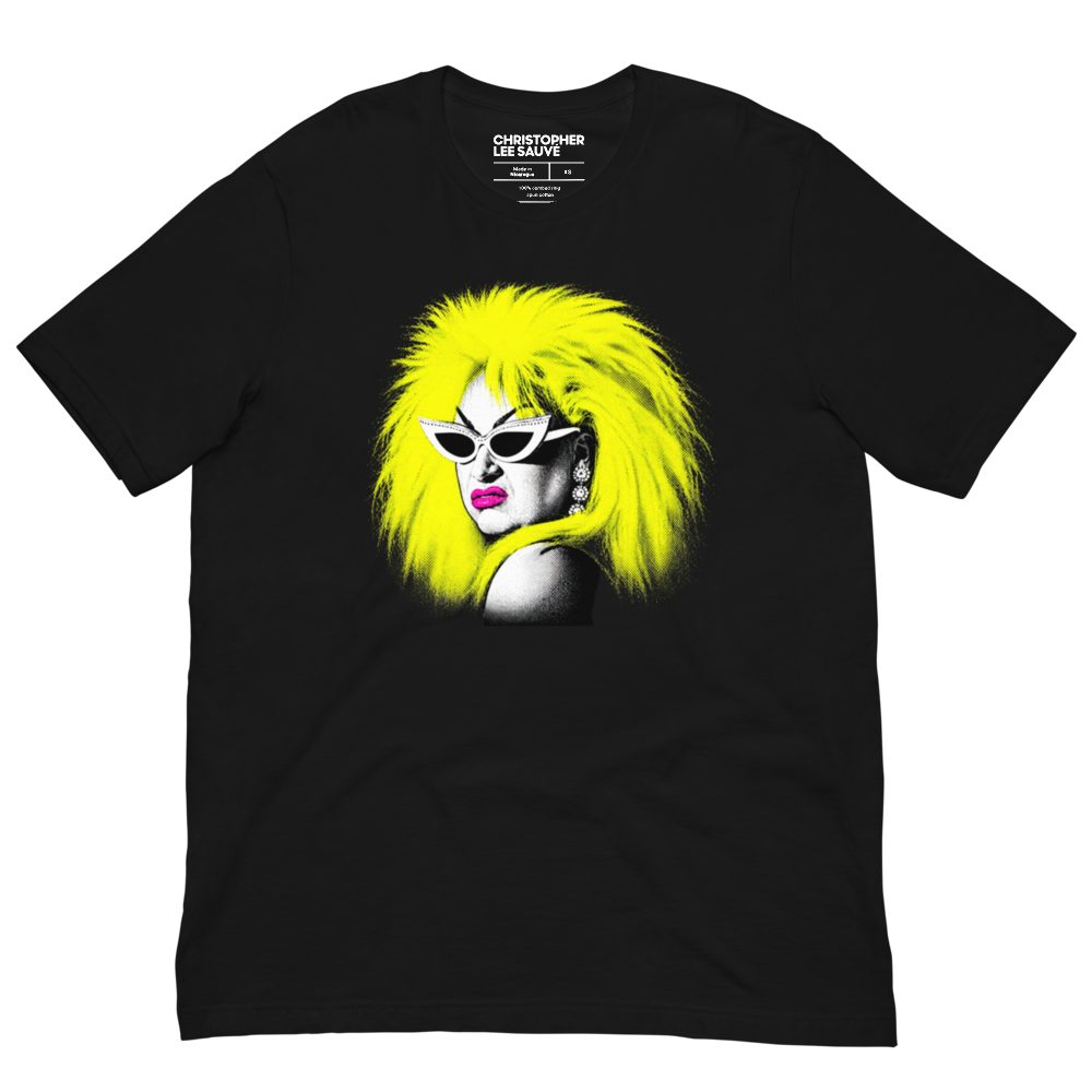 The Divine tee in black