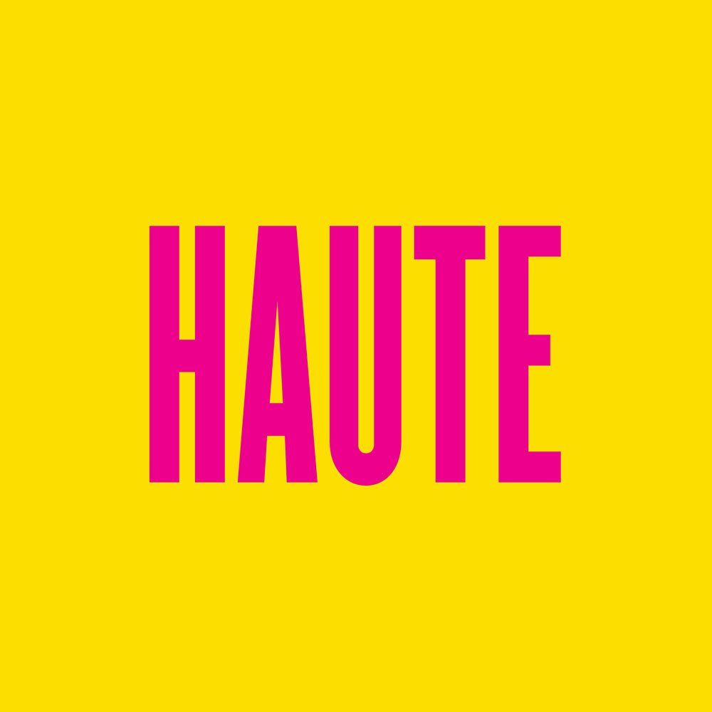 HAUTE tee in yellow and red