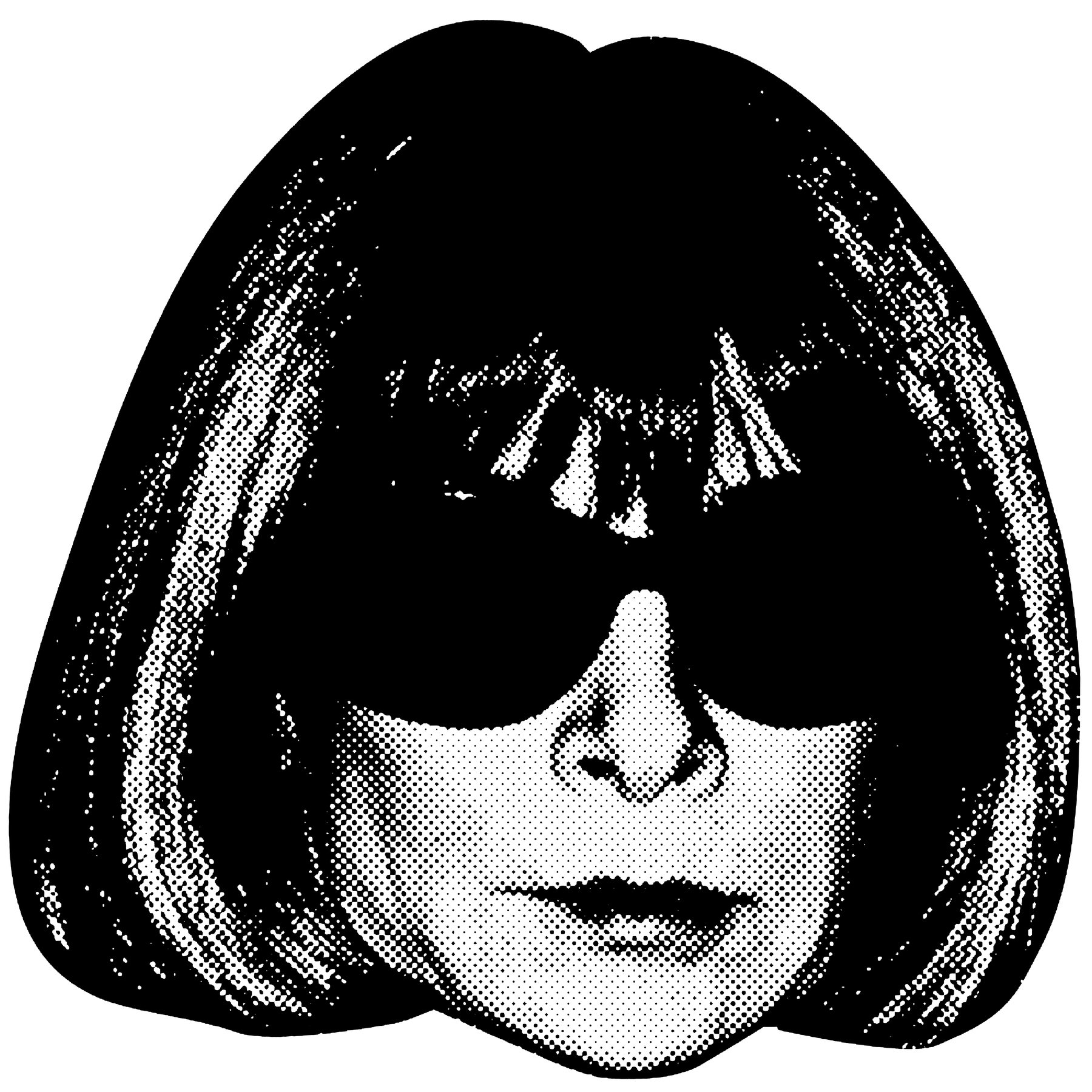 Save Anna screen art: the portrait reduced to a black halftone for silkscreen