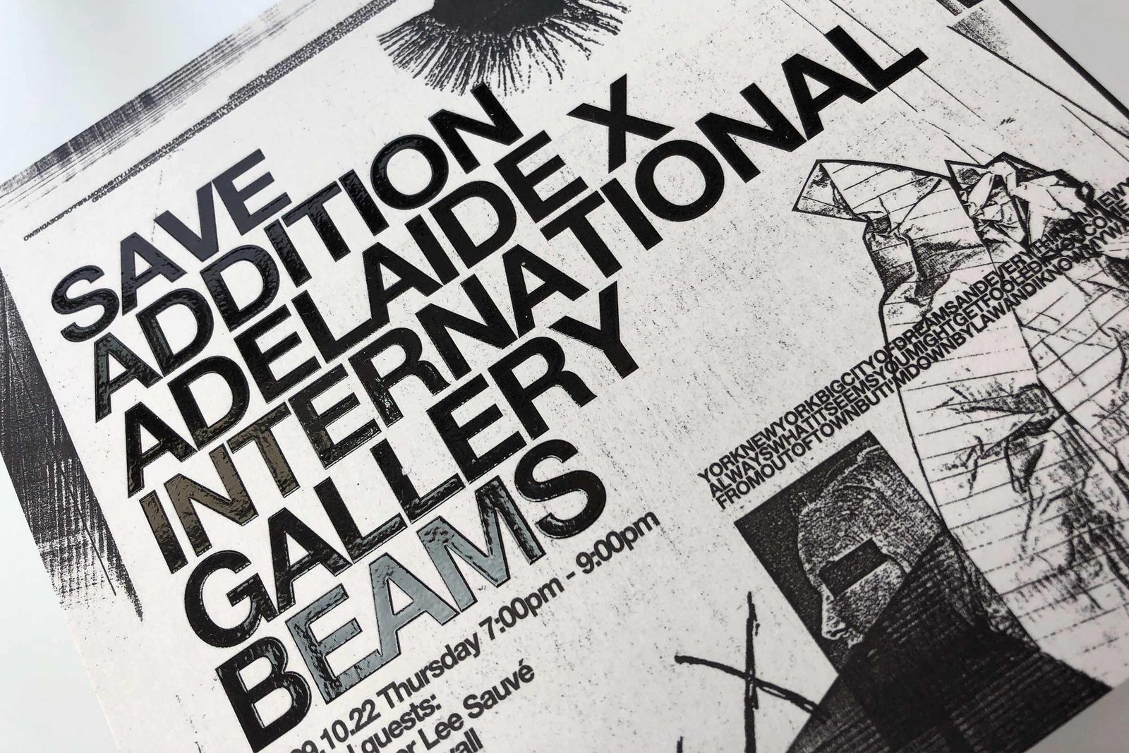 Invitation: Save Addition Adelaide x International Gallery BEAMS